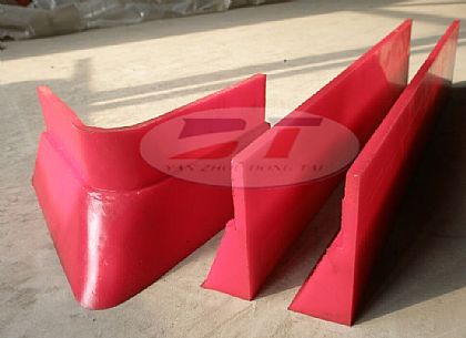 生產廠家犁煤器刮刀|聚氨酯卸料器刮板|直板式單側出料犁式卸料器